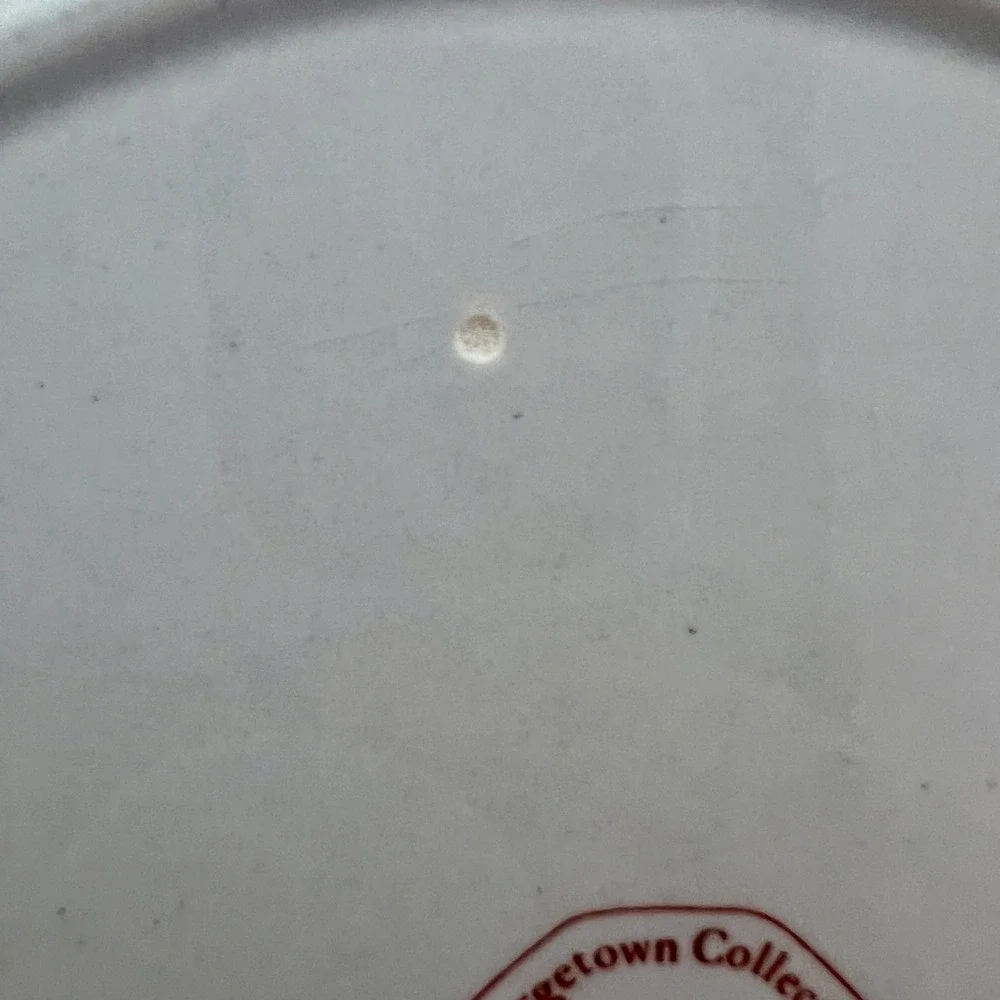 Wedgwood Flying Cloud Dinner Plate Georgetown Collection Rust Red Ship Good